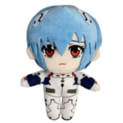 Flyshun Ayanami Rei Plüsch Sammelpuppe 20cm Charakter Zimmer Dekor Cosplay Zubehör (Ayanami Rei 1) von Flyshun