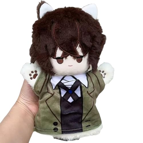 Flyshun Dazai Osamu Anime-Handpuppen mit beweglichen Armen, Heimdekoration, Cosplay für Anime-Spiel-Fans, Geschenk (Dazai Osamu) von Flyshun