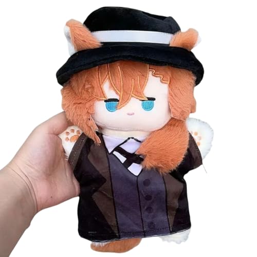 Flyshun Dazai Osamu Anime-Handpuppen mit beweglichen Armen, Heimdekoration, Cosplay für Anime-Spiel-Fans, Geschenk (Nakahara Chuuya) von Flyshun