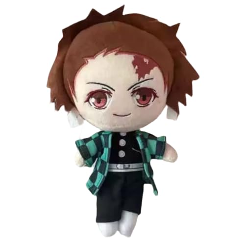 Flyshun Kamado Tanjirou Plüsch Sammelpuppe 20 Zentimeter Charakter Zimmer Dekor Cosplay Zubehör (Kamado Tanjirou) von Flyshun