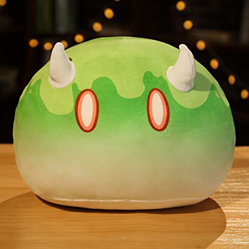 Flyshun Slime Plüsch Kissen Wurfkissen 35cm Charakter Raumdekor Cosplay Zubehör (Dendro) von Flyshun