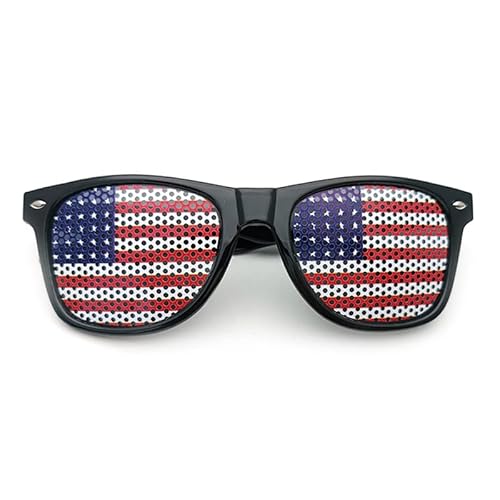 Fmarche Sonnenbrille Flagge Land Ein Paar Brille Gitter Löcher Brille Halter Dekoration Zubehör Foto Brille Party Sport Fußball (USA) von Fmarche