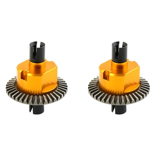 Fmoutyy 2 x Ganzmetall-Differential 02024 für 94106 94107 94108 94111 94122 94123 94166 94177 94188 1/10 RC Autoteile, Gelb von Fmoutyy