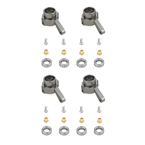 Fmoutyy 2 x Metall-Lenkbecher-Set für C14 C24 C34 C44 B14 B1 B16 B24 B36 MN D90 D91 MN99S RC Autoteile, Titan von Fmoutyy