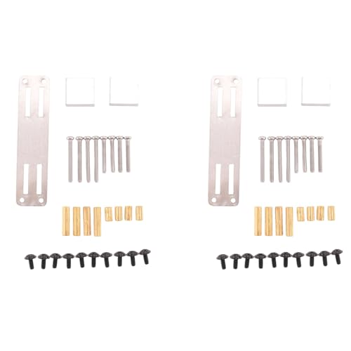 Fmoutyy 2 x verbesserte Metall-Servohalterung mit fester Halterung, Teile für RC-, Auto-Zubehör, Spielzeug für Kinder von Fmoutyy