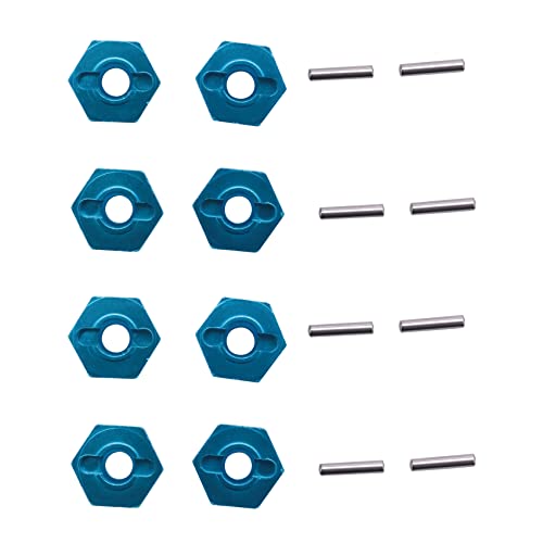 Fmoutyy Metall-Sechskant-Set für 12428 12423 1/12-Gang-RC-Auto Fy-01/02/03/04/05 Upgrade-Teile, 2 Set/8 Stück von Fmoutyy