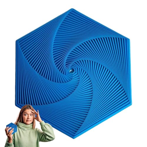 FmtwPhn 14.6cm 3D Sp-iral-Fidget-Spielzeuge, Hexagon Sp-iral Spielzeug, Fractal Fidget Hexagon 3D Fidget, 3D-Druck Hexagon Cube Fidget Gear Spielzeug, Perfekt Für Stress Und Angst Fidget Spielzeug von FmtwPhn