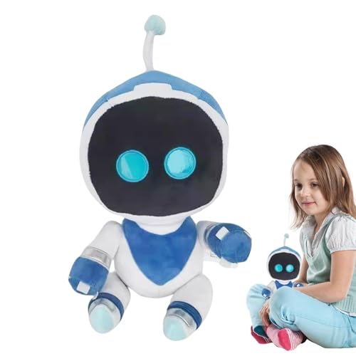 FmtwPhn 25cm Gefüllte Spielfigur Plüsch, Weicher Cartoon-Plüschroboter, Astro Bot Plüsch, Weihnachts Horror Videospiel Plüschtier, RettungsplanSpiel Peripheres Kreatives Plüschpuppenspielzeug von FmtwPhn