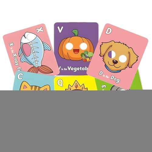 FmtwPhn Alphabetkarten, 26 Stück Lernkarten mit Buchstaben, Pädagogisches Tier-Spielzeug als Lernspiel für Kinder von 3 bis 6 Jahren FmtwPhn Alphabetkarten, 26 Stück Lernkarten mit Buchstaben, Pädagogisches Tier-Spielzeug als Lernspiel für Kinder von 3 bis 6 Jahren von FmtwPhn