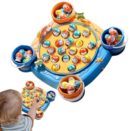 FmtwPhn Angelspielspielzeug für Kinder, Angelspielzeug für Kleinkinder | Magnetisches Angelset für Kinder, Lernspielzeug | Rotierendes Brett-Partyspiel, Motorik-Angelspiele für die frühe Bildung von FmtwPhn