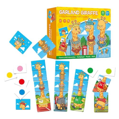 FmtwPhn Farbsortierspielzeug für Kleinkinder, sensorisches Farbsortierspielzeug - Giraffe mit Girlande Zählspiele - Farbzählen und Sortieren von Feinmotorikspielzeugen, pädagogisches Lernspiel für von FmtwPhn