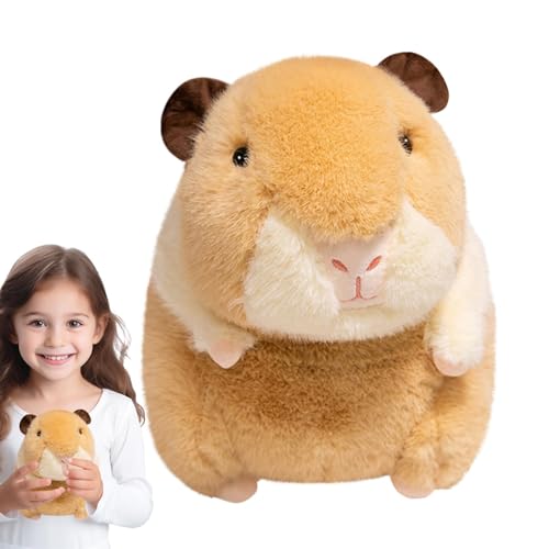 FmtwPhn Hamster-Plüsch, ausgestopfter Hamster, Weiches Tierkissen, Plüschtierkissen, 9,8-Zoll-Plüschtierpuppen-Plüschtier, Stofftierspielzeug für Mädchen und von FmtwPhn