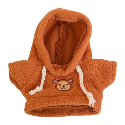 FmtwPhn Kleidung für Kuscheltiere,Plüschpuppenkleidung, Plüschbärenkleidung, Kleine Kapuzenpullover zum Sammeln, Capybara-Kuscheltier-Shirt, süßer Stoffpuppenpullover für 7,87 bis 9,84 Zoll große von FmtwPhn