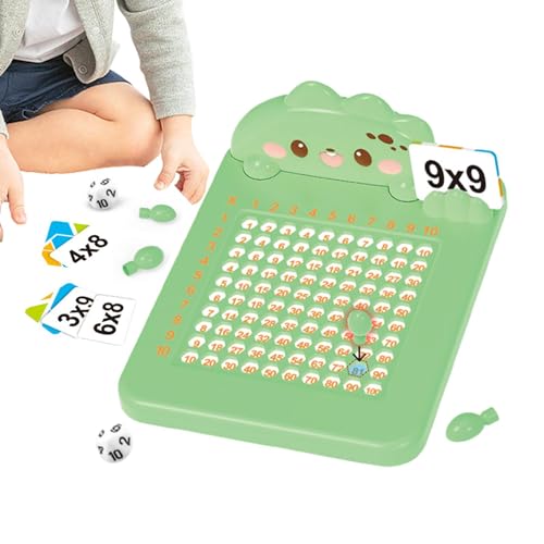 FmtwPhn Mathe-Multiplikationsbrett,Mathe-Multiplikationsbrettspiele - Mathe-Multiplikationsspiel | Multiplikations-Lernwerkzeuge, Kindergarten-Mathe-Lernmaschine für Schüler und Kinder für zu Hause von FmtwPhn