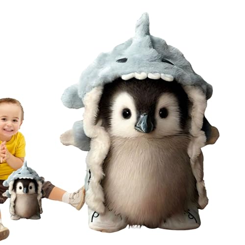 FmtwPhn Pinguin gefülltes Tier, Plüschtierpinguin -Puppe - Realistische weiche Plüschtierfigur - Kleine ausgestopfte Pinguin -Puppe für Wohnzimmer, Schlafzimmer oder Kindergarten von FmtwPhn