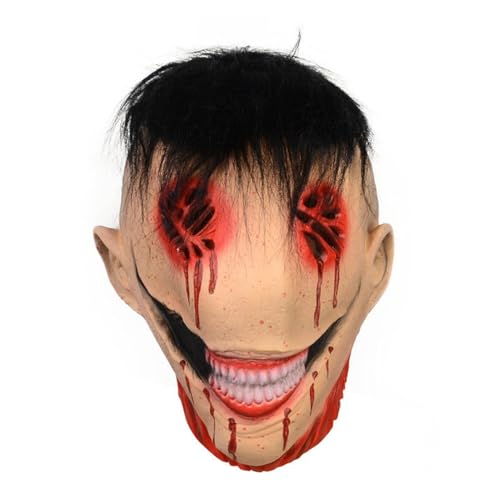 FmtwPhn Vollständige Gesichtsbedeckung für Halloween, Halloween-Maske,Gruselige Latexmaske für Cosplay - Halloween- -Vollgesichtsbedeckung für Spukhäuser, Veranstaltungen, Karneval, Mottopartys, von FmtwPhn