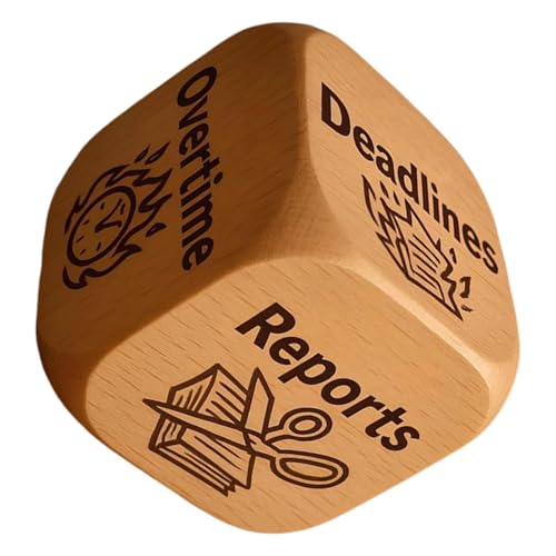 FmtwPhn Work Dice,Sechs Freche Sprüche Holz Gag-Geschenk | Stressabbau Würfel Für Büro - Für Kollegen Freunde Familie Frauen Männer Ihn FmtwPhn Work Dice,Sechs Freche Sprüche Holz Gag-Geschenk | Stressabbau Würfel Für Büro - Für Kollegen Freunde Familie Frauen Männer Ihn von FmtwPhn