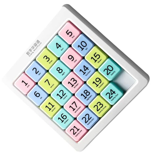 FmtwPhn Zahlen Schiebepuzzle, Zahlen-Schiebespiel, Handgehaltenes Knobelspiel Für Logiktraining Kinder Erwachsene Familienabend Reise Büro Unterhaltung FmtwPhn Zahlen Schiebepuzzle, Zahlen-Schiebespiel, Handgehaltenes Knobelspiel Für Logiktraining Kinder Erwachsene Familienabend Reise Büro Unterhaltung von FmtwPhn