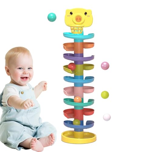 Ball Drop Tower - Tragbares Gleichgewichtsspiel, Mehrzweck -Tischspiel | Buntes durablle Schöner Bildungsspielzeug, lustiger Neuheit Ball Drop Tower Logic Game STEM Educational Giftt für Kinder von Fmzrbnih