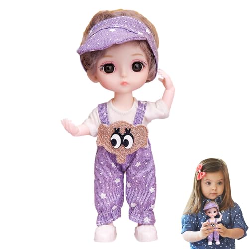 Bjd-Puppe – Bjd-Puppe, Prinzessin, Anime-Puppe, Tragbare Puppe Mit Kugelgelenk | 13 Gelenke Bewegliches 6,3-Zoll-schönes Mädchen-Anziehspielzeug, Multifunktionale Anime-Bjd-Puppe, Anime-Spielzeug Für von Fmzrbnih