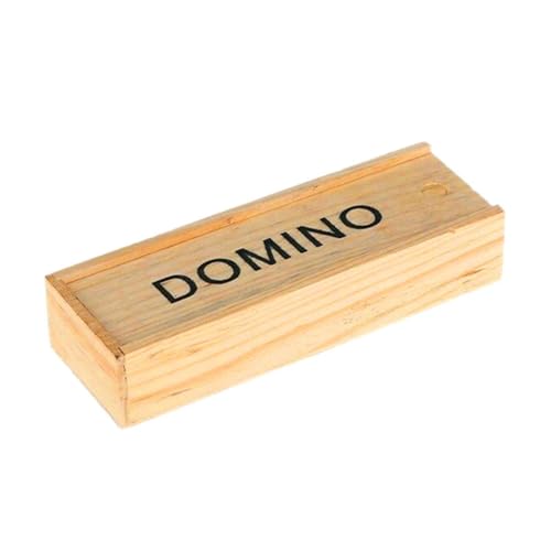 Double Six Dominoes Set – 28 Steine Double 6 Dominoes Set, Tragbare Klassische Dominosteine | Schwarze Dominosteine mit Tragetasche Für Kinder, Mädchen, Familienspielabende, Partygeschen von Fmzrbnih