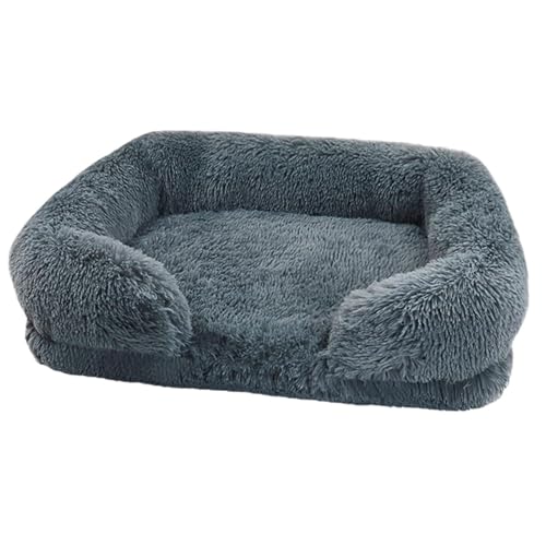 Flauschiges Hundebett – Couch-Haustierbett, Orthopädisches Gemütliches Hundebett | Bequemes, Beruhigendes Katzennest Mit Abnehmbarem, Waschbarem Bezug, Bequemer, Flauschiger Oberfläche, Rutschfester U von Fmzrbnih