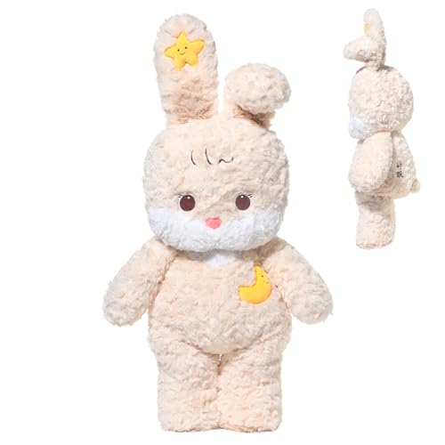 Fmzrbnih Bunny Plushies Plüschtier, Kaninchen aus Plüsch, Plüschtier, Kaninchen, niedlich, interaktives und beruhigendes Plüschtier für Kleinkinder von Fmzrbnih