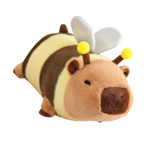 Fmzrbnih Capybara Stofftier, Capybara Plüsch,10-Zoll-ultraweiches Capybara-Plüschtier - Kawaii-Wurfkissen-Stoffpuppen, realistische Tier-Plüsch-Wohndekoration für gemütliches Kuscheln und Dekorieren von Fmzrbnih