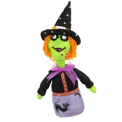 Fmzrbnih Plüsch-Halloween-Puppe,Halloween-Stofftiere,Plüschtiere Schöne weiche Puppe, gefülltes Plüschtier | Bezaubernde Desktop-Ornamente, Kuschelspielzeug für Halloween-Kinder und Erwachsene von Fmzrbnih