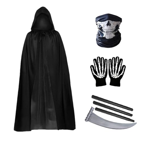 Fmzrbnih Vampirumhang | Halloween-Umhang mit Kapuze, Party-Umhang, verstellbare Roben mit Handschuhen, Unisex-Kostüme, volle Länge, für Damen, Herren, Zauberer, Erwachsene Fmzrbnih Vampirumhang | Halloween-Umhang mit Kapuze, Party-Umhang, verstellbare Roben mit Handschuhen, Unisex-Kostüme, volle Länge, für Damen, Herren, Zauberer, Erwachsene von Fmzrbnih