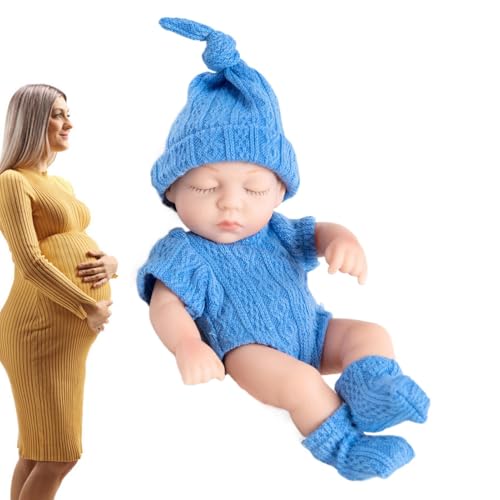 Ganzkörper-Silikon-Reborn – 7 Zoll Realistische Reborn-Babypuppe, Silikonpuppe | Dekoratives Reborn-Figurenspielzeug Mit Beweglichen Gelenken Für Schlafzimmer, Wohnzimmer, Kinderzimmer, Kinderzimmer, von Fmzrbnih