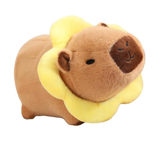 Gefüllter Capybara, süßer Capybara-Plüsch | 10-Zoll-ultraweiches Capybara-Plüschtier | Kawaii-Wurfkissen-Stoffpuppen, realistische Tier-Plüsch-Wohndekoration für gemütliches Kuscheln und Dekorieren von Fmzrbnih