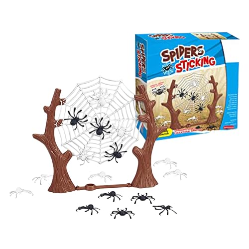 Jumping Spider-Brettspiel – Interaktives Hüpfspinnen-Spiel, Tragbares Tier-Brettspiel Für Kinder | Spinnennetz-Spielspielzeug Für Mehrere Personen Für Spieleabende, Familientreffen Und Partys Mit Freu von Fmzrbnih