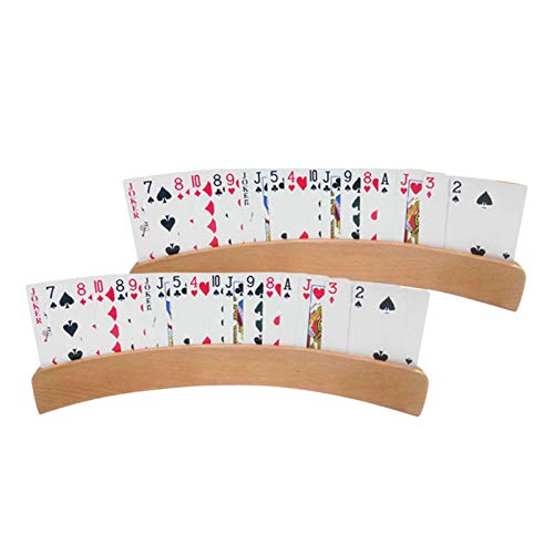 Karteninhaber Zum Spielen Von Karten - 2PCS -Kartendeck -Organisator, Tragbare Kartenhalter Für Spiele | Multipurpose Gekrümmte Brückenkarten -Rack -Tablett, Aufbewahrungskartenschub Für Senioren Erwa von Fmzrbnih