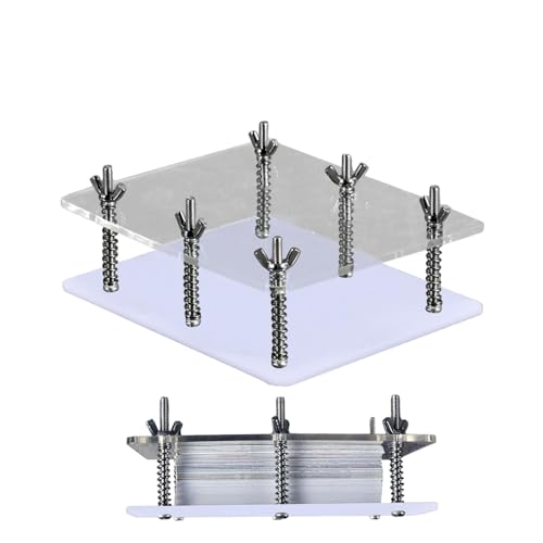 Kartenreparatur – Tragbarer Kartenbehälter, Mehrzweck-Kartenkorrekturwerkzeug | Klares Acryl-Presskartengerät, Spielkartenschutz Für Papierkarten, Spielkartenzubehör, (4,92 X 4,13 X 1,38 Zoll) von Fmzrbnih