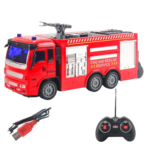 -Feuerwehrauto-Spielzeug – Bau-LKW-Spielzeug, Tragbares Kinder-Feuerwehrauto-Spielzeug | Kinder-Feuerwehrauto-Set Mit Lichteffekten Für Zuhause, Schule, Park, Kindergarten, (10,43 X 4,33 X 2, von Fmzrbnih