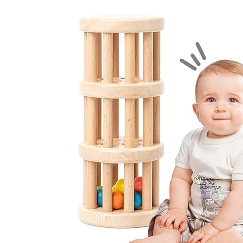 Perlen-Regentropfen-Spielzeug – Holz-Regenstab, Mehrzweck-Baby-Regentropfen-Spielzeug | Regenmacher-Spielzeug Für Die Frühe Bildung, Multifunktionales Musikalisches Regenmacher-Spielzeug Für Kindergar von Fmzrbnih