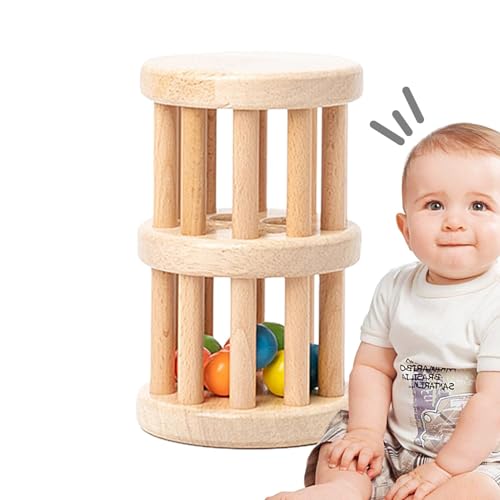 Perlen-Regentropfen-Spielzeug – Holz-Regenstab, Mehrzweck-Baby-Regentropfen-Spielzeug | Regenmacher-Spielzeug Für Die Frühe Bildung, Multifunktionales Musikalisches Regenmacher-Spielzeug Für Kindergar von Fmzrbnih