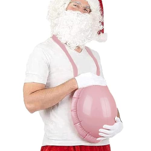 Schwangeres Bauchkostüm | Weihnachten Santa Big Belly, Mehrzweckschwangerschaftskostüm | Gefälschte Verstellbare Größe Aufblasbarer Bauch, Aufblasbare Schwangere Glocke Für Frauen Und Männer Cosplay - von Fmzrbnih