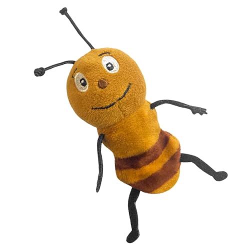 Tierpuppen - Niedliche Bienen-Fingerpuppen, Tierhand-Fingerpuppen | Weiche Plüsch-Raupen-Handpuppen, Bienenpuppen Zum Geschichtenerzählen, Tier-Fingerpuppen Für 1-3 Jahre Alte Kleinkinder, 3,54 Zoll von Fmzrbnih