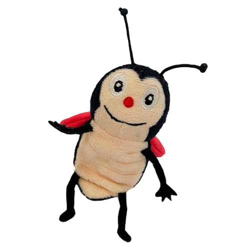 Tierpuppen - Niedliche Bienen-Fingerpuppen, Tierhand-Fingerpuppen | Weiche Plüsch-Raupen-Handpuppen, Bienenpuppen Zum Geschichtenerzählen, Tier-Fingerpuppen Für 1-3 Jahre Alte Kleinkinder, 3,54 Zoll von Fmzrbnih