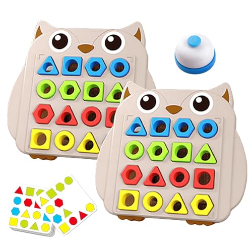Vorschulform -Lernspielzeug - Kindersortierspiel, Bildungsrätsel | Interaktives Matching-Board Mit Musterkarten, Zwei-Spieler-Entwicklungsaktivität Für -, Kindergarten- Und Eltern-Kind-Spielzeit Vorschulform -Lernspielzeug - Kindersortierspiel, Bildungsrätsel | Interaktives Matching-Board Mit Musterkarten, Zwei-Spieler-Entwicklungsaktivität Für -, Kindergarten- Und Eltern-Kind-Spielzeit von Fmzrbnih