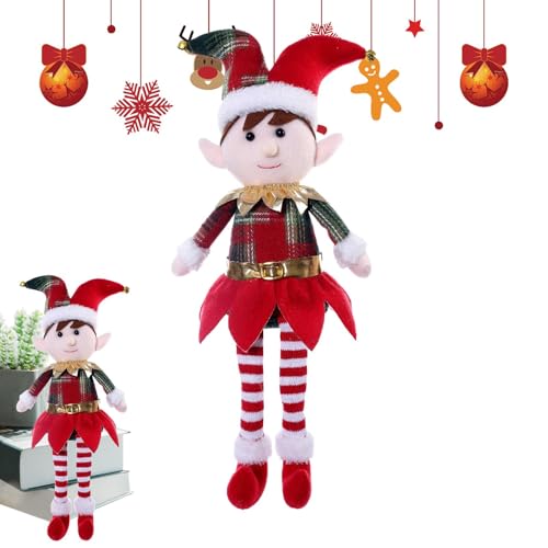 Weihnachtselfen Spielzeug - Collectiblle Figuren Weiche Puppe, Tragbare Elf Puppen Weihnachten | Collectiblle Dolls Shelf Decor, Weihnachtsspielzeug Mit Langen Beinen Für Weihnachtspartys, (10,63 X 5, von Fmzrbnih