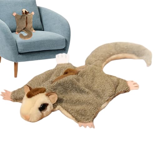 Zuckergleiter-Plüschtier – Weiches Stofftier, niedliche, realistische Puppe | Flughörnchen-Spielzeug mit Magneten, bequemer, kuscheliger Begleiter für Kinderzimmer, Jugendzimmer, Zuhause, Geburtstag Zuckergleiter-Plüschtier – Weiches Stofftier, niedliche, realistische Puppe | Flughörnchen-Spielzeug mit Magneten, bequemer, kuscheliger Begleiter für Kinderzimmer, Jugendzimmer, Zuhause, Geburtstag von Fmzrbnih