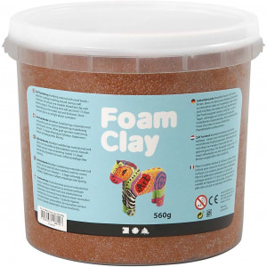 Foam Clay® , Braun, 560 g/ 1 Eimer von Foam Clay