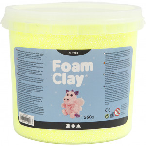 Foam Clay® , Gelb, Glitter, 560 g/ 1 Eimer von Foam Clay