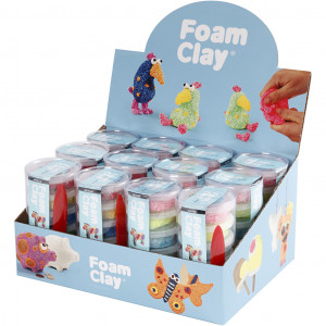 Foam Clay® , Glitter-Farben, Metallic-Farben, 12 Set/ 12 Pck von Foam Clay