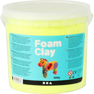 Foam Clay® , Neongelb, 560 g/ 1 Eimer von Foam Clay