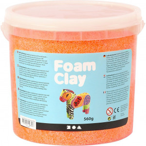 Foam Clay® , Neonorange, 560g/ 1 Eimer von Foam Clay