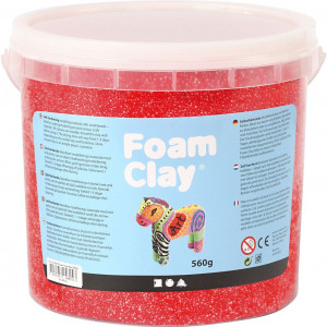 Foam Clay® , Rot, 560 g/ 1 Eimer von Foam Clay